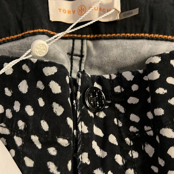 NWT Tory Burch Black Denim Cargo Skinny Jeans - Picture 3 of 7